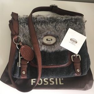 Fossil Maddox Faux Fur Bag